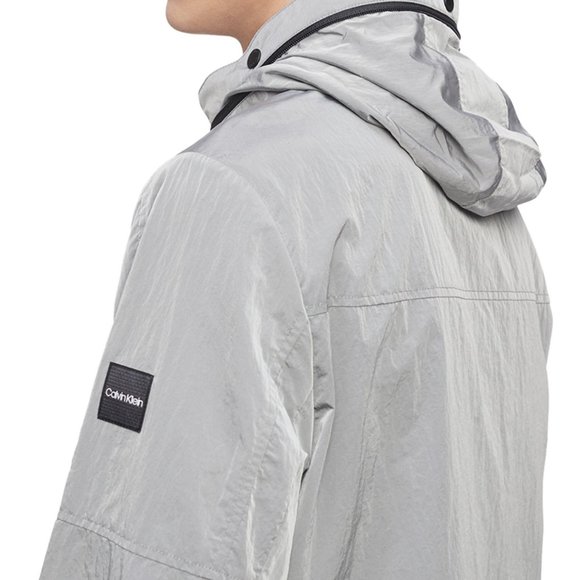 Calvin Klein Mens Gray Field Jacket with Zip-Out Hood MSRP $228 B4HP - Picture 4 of 8